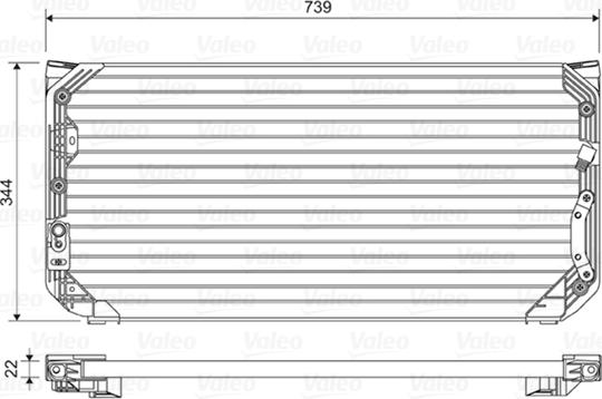 VALEO 814045 - Конденсатор, кондиціонер autocars.com.ua