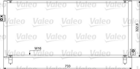 Valeo 814052 - Конденсатор, кондиціонер autocars.com.ua