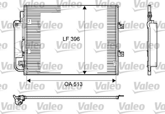 Valeo 814061 - Конденсатор, кондиціонер autocars.com.ua