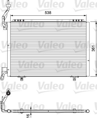 Valeo 814074 - Конденсатор, кондиціонер autocars.com.ua