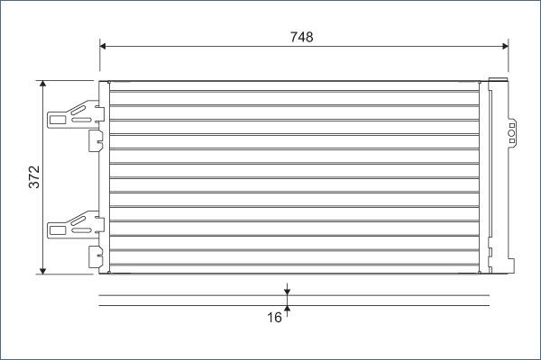 Valeo 814085 - Конденсатор кондиционера avtokuzovplus.com.ua