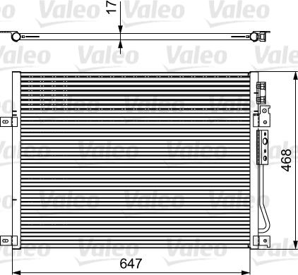 Valeo 814086 - Конденсатор, кондиціонер autocars.com.ua