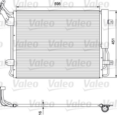 Valeo 814091 - Конденсатор кондиционера avtokuzovplus.com.ua