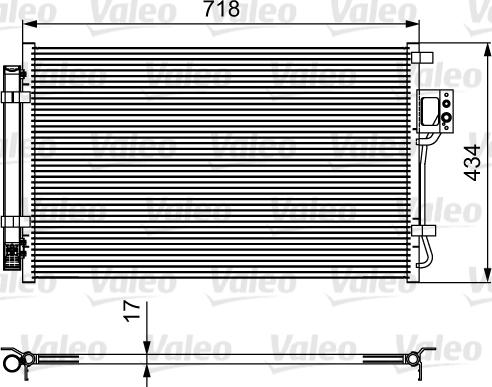 Valeo 814100 - Конденсатор, кондиціонер autocars.com.ua