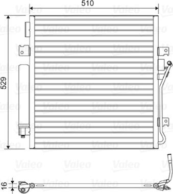 Valeo 814163 - Конденсатор кондиционера autodnr.net