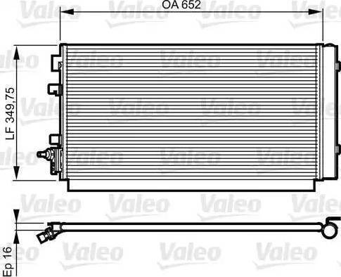 Valeo 814187 - Конденсатор, кондиціонер autocars.com.ua