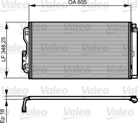 Valeo 814189 - Конденсатор, кондиціонер autocars.com.ua