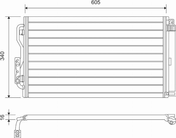 VALEO 814191 - Конденсатор, кондиціонер autocars.com.ua