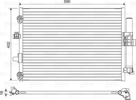 Valeo 814194 - Конденсатор кондиционера avtokuzovplus.com.ua