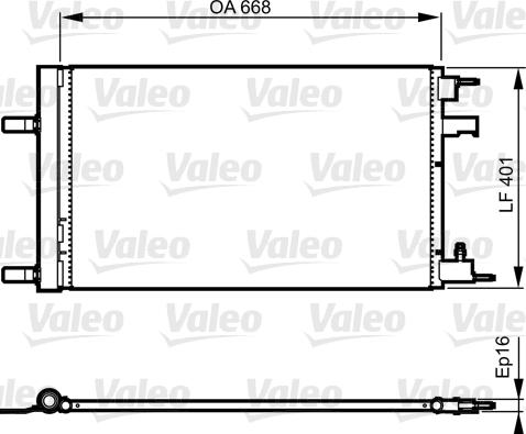 Valeo 814202 - Конденсатор кондиционера autodnr.net