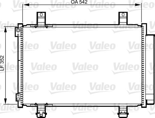 Valeo 814219 - Конденсатор, кондиціонер autocars.com.ua