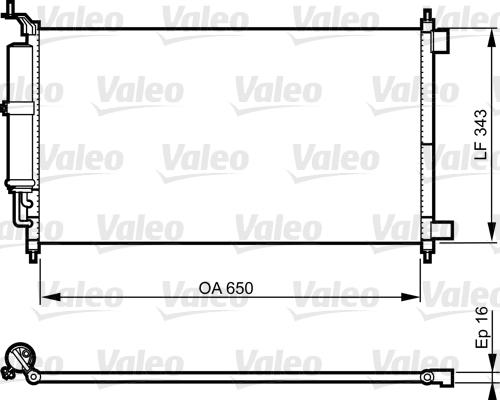 Valeo 814221 - Конденсатор кондиционера autodnr.net