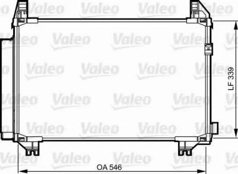 Valeo 814224 - Конденсатор, кондиціонер autocars.com.ua