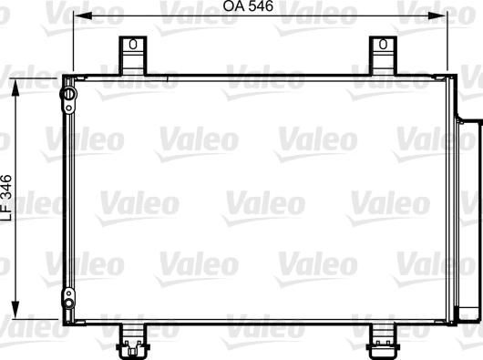 Valeo 814237 - Конденсатор, кондиціонер autocars.com.ua