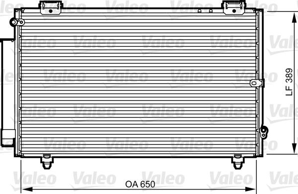 Valeo 814238 - Конденсатор, кондиціонер autocars.com.ua