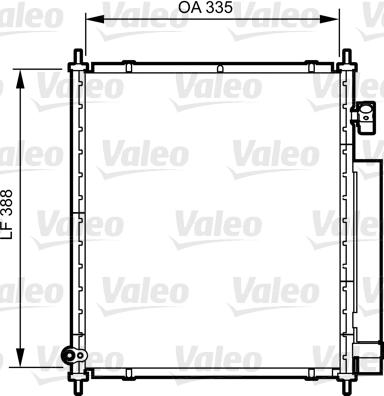 Valeo 814241 - Конденсатор, кондиціонер autocars.com.ua