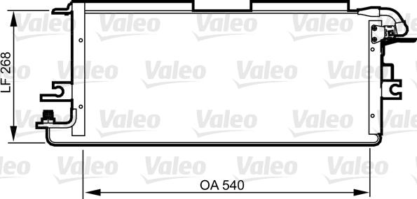 Valeo 814245 - Конденсатор, кондиціонер autocars.com.ua