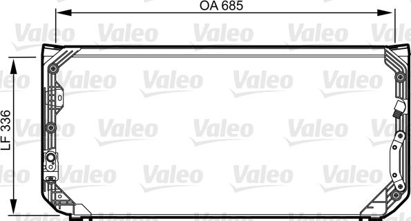 VALEO 814248 - Конденсатор, кондиціонер autocars.com.ua