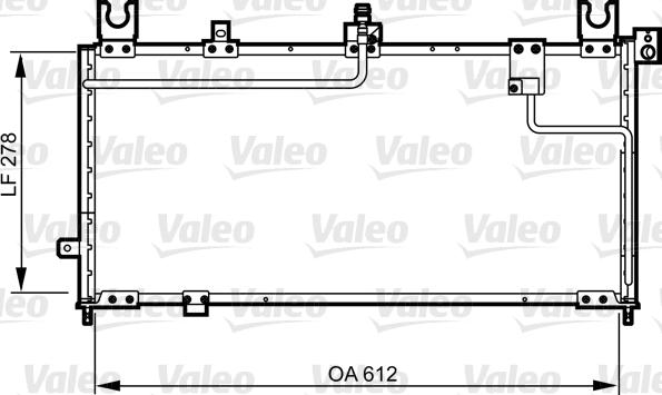 Valeo 814253 - Конденсатор, кондиціонер autocars.com.ua