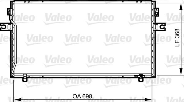 Valeo 814256 - Конденсатор, кондиціонер autocars.com.ua