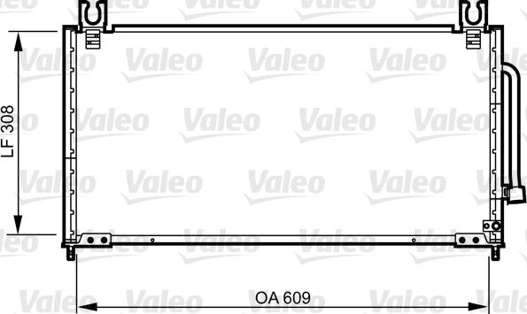 Valeo 814257 - Конденсатор, кондиціонер autocars.com.ua