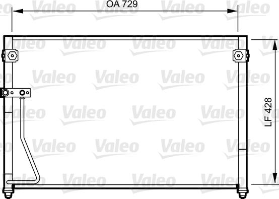 Valeo 814261 - Конденсатор кондиционера avtokuzovplus.com.ua