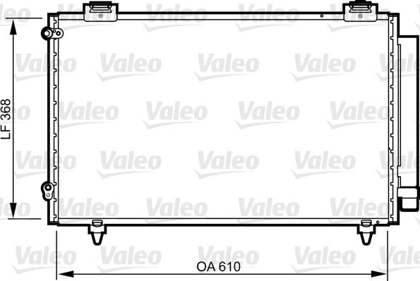 Valeo 814263 - Конденсатор, кондиціонер autocars.com.ua