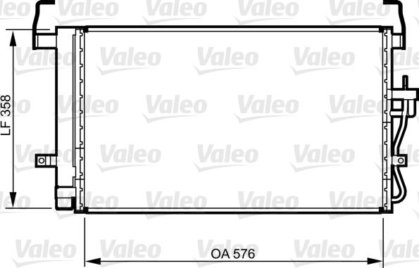 Valeo 814264 - Конденсатор кондиционера avtokuzovplus.com.ua