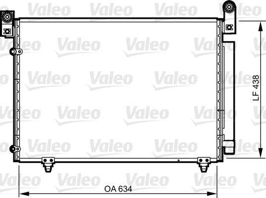 Valeo 814266 - Конденсатор кондиционера avtokuzovplus.com.ua