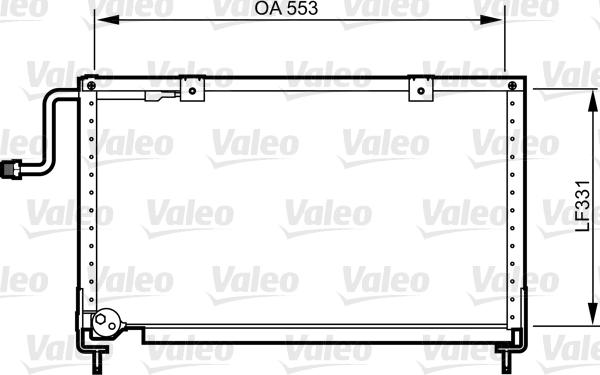 VALEO 814274 - Конденсатор, кондиціонер autocars.com.ua