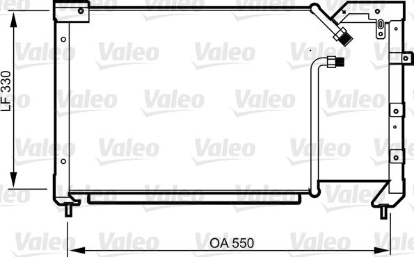 Valeo 814281 - Конденсатор кондиционера avtokuzovplus.com.ua