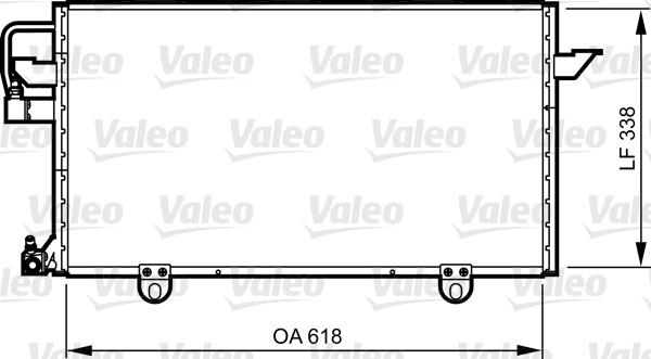 Valeo 814286 - Конденсатор, кондиціонер autocars.com.ua