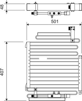 VALEO 814288 - Конденсатор, кондиціонер autocars.com.ua