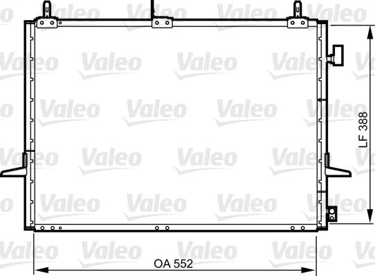 Valeo 814289 - Конденсатор, кондиціонер autocars.com.ua