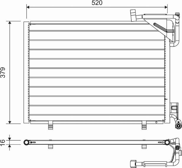 Valeo 814297 - Конденсатор кондиционера avtokuzovplus.com.ua