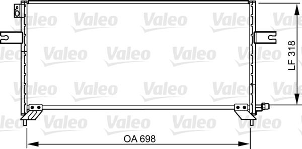 Valeo 814304 - Конденсатор, кондиціонер autocars.com.ua
