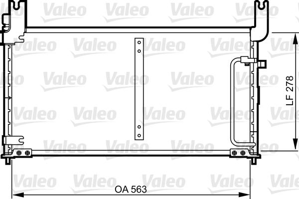 Valeo 814305 - Конденсатор, кондиціонер autocars.com.ua