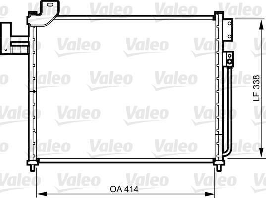 Valeo 814316 - Конденсатор кондиционера avtokuzovplus.com.ua