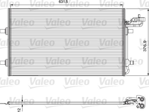 Valeo 814324 - Конденсатор кондиционера avtokuzovplus.com.ua