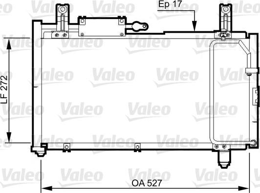 Valeo 814327 - Конденсатор кондиционера avtokuzovplus.com.ua