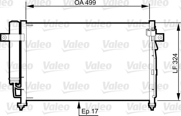 Valeo 814341 - Конденсатор кондиционера autodnr.net