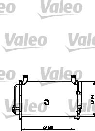 Valeo 814342 - Конденсатор, кондиціонер autocars.com.ua