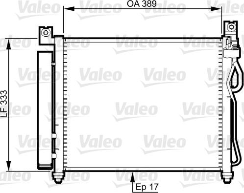 Valeo 814346 - Конденсатор кондиционера avtokuzovplus.com.ua