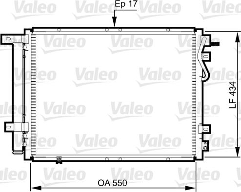 Valeo 814352 - Конденсатор кондиционера avtokuzovplus.com.ua