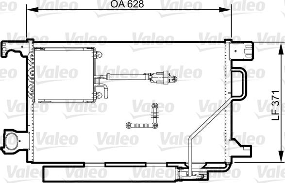 Valeo 814368 - Конденсатор кондиционера avtokuzovplus.com.ua