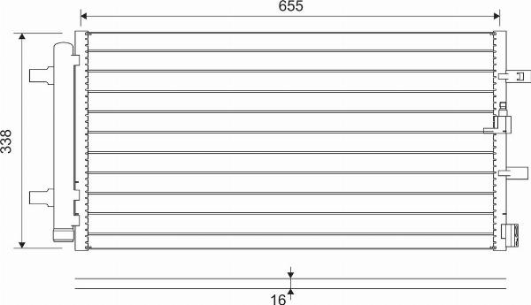 VALEO 814370 - Конденсатор, кондиціонер autocars.com.ua