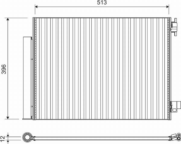 VALEO 814373 - Конденсатор, кондиціонер autocars.com.ua