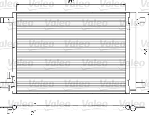 Valeo 814375 - Конденсатор кондиционера autodnr.net
