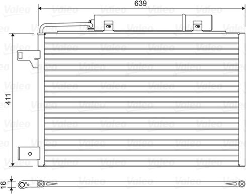 Valeo 814376 - Конденсатор кондиционера avtokuzovplus.com.ua