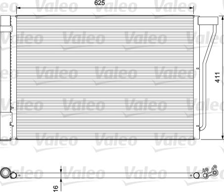 Valeo 814388 - Конденсатор кондиционера autodnr.net